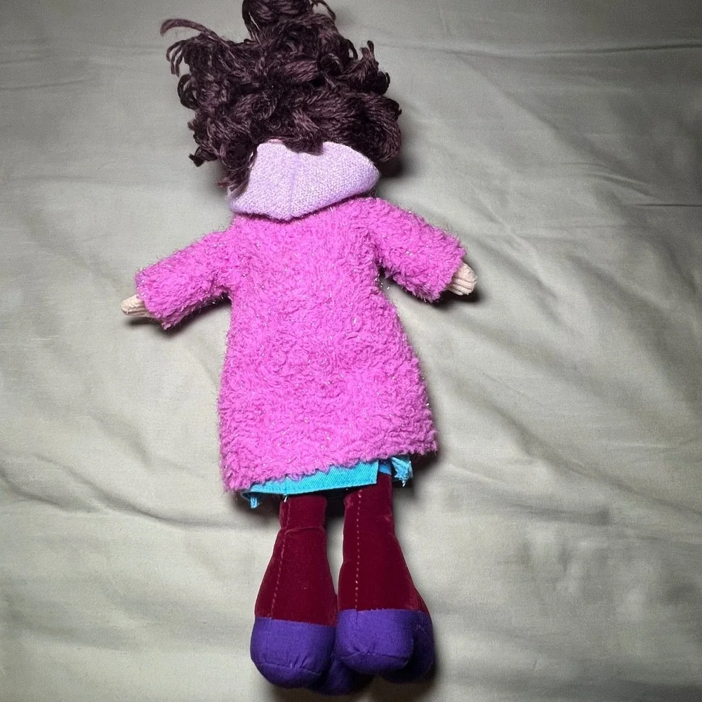Manhattan Toy Groovy Girls Plush Doll 2001 Y2K Pink Fuzzy‎ Coat 13 inch Vintage